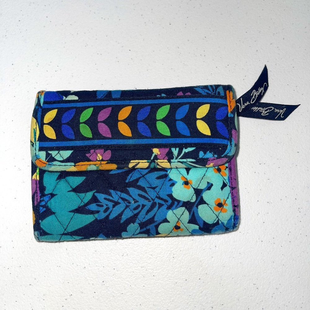 Vera Bradley 'Midnight Blues' Compact Wallet
